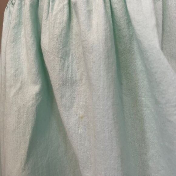 Vintage 80s Alicia Mint Green Cowl Neck Blouson Midi Dress 6 M - Picture 7 of 11